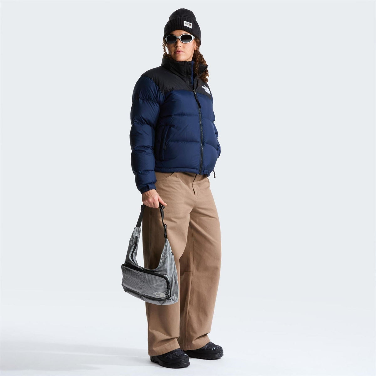 North Face Womens 1996 Retro Nuptse Water Resistant Goose Down Short Puffer Jacket