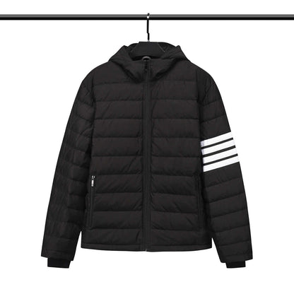 Thom BrownePremium Short Down Jacket - 90% Duck Down with Drawstring Hood