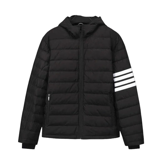 Thom BrownePremium Short Down Jacket - 90% Duck Down with Drawstring Hood