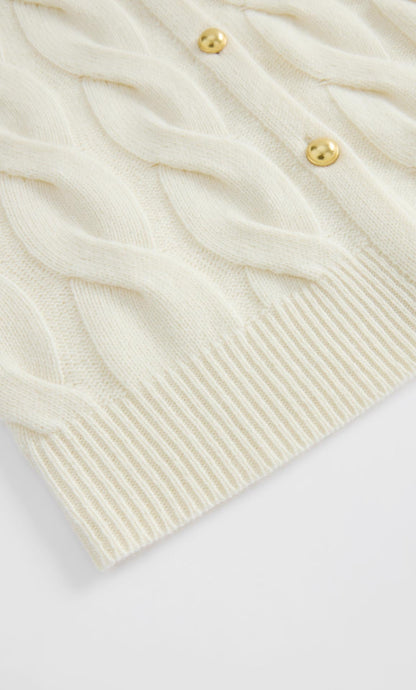 Chamonix Cable Cashmere Cardigan
