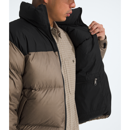 The North Face Men's 1996 Retro Nuptse Jacket in Mocha Brown/TNF Black