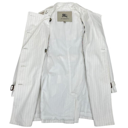 Burberry London Pinstripe Trench Coat Medium