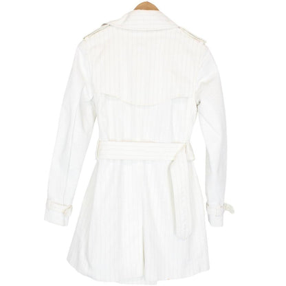 Burberry London Pinstripe Trench Coat Medium