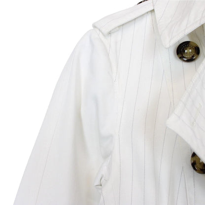 Burberry London Pinstripe Trench Coat Medium