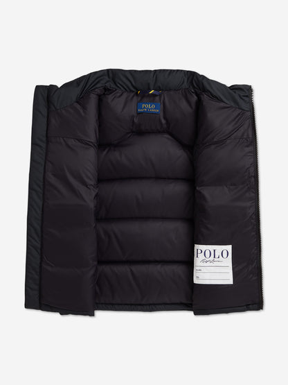 Ralph Lauren Boys Down Padded Gilet in Black