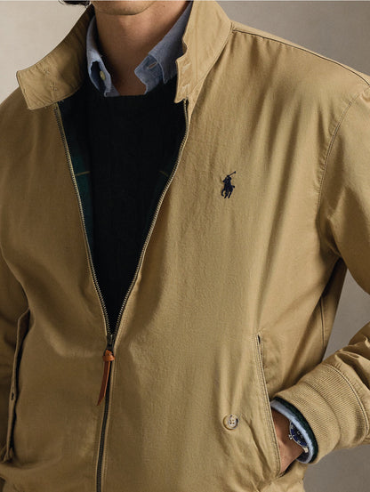 Beige Cotton Twill Sports Jacket