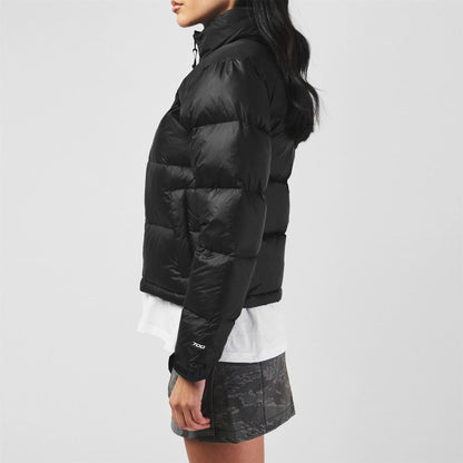 North Face Womens 1996 Retro Nuptse Water Resistant Goose Down Short Puffer Jacket
