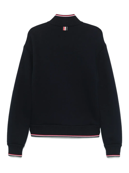 THOM BROWNE - Men Oversized Funnel Neck Zip Up Jacket