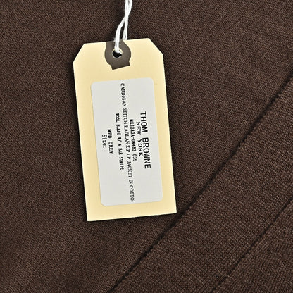 Thom Browne TB 26FW 4-Bar Superfine Wool Cardigan